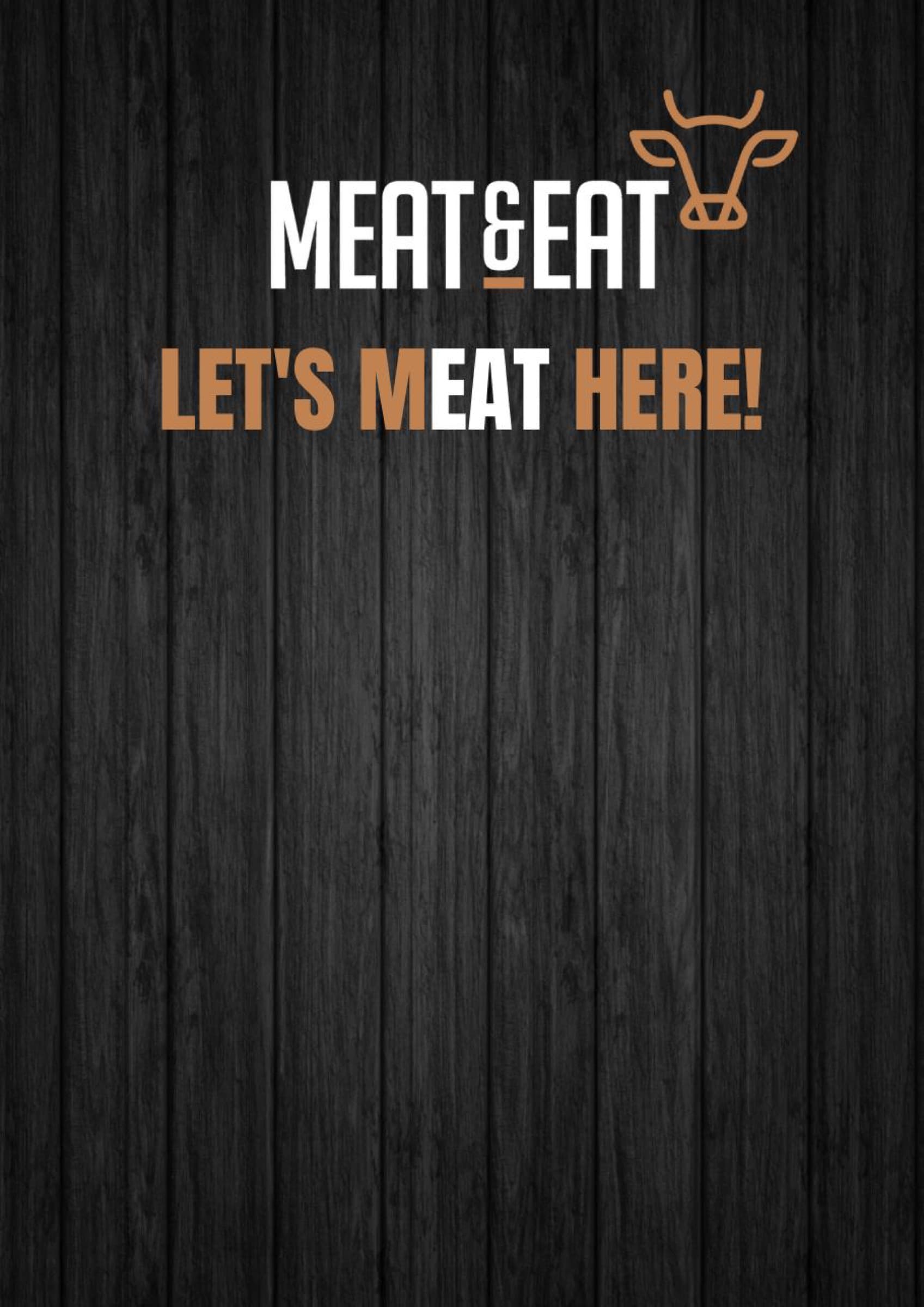 Menyen vi designet for Meat & Eat, side 1