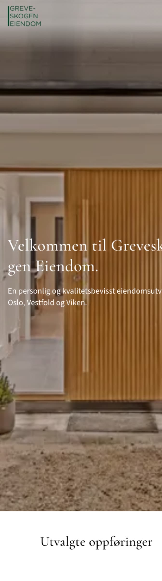 Mobilvisning av greveskogeneiendom.no