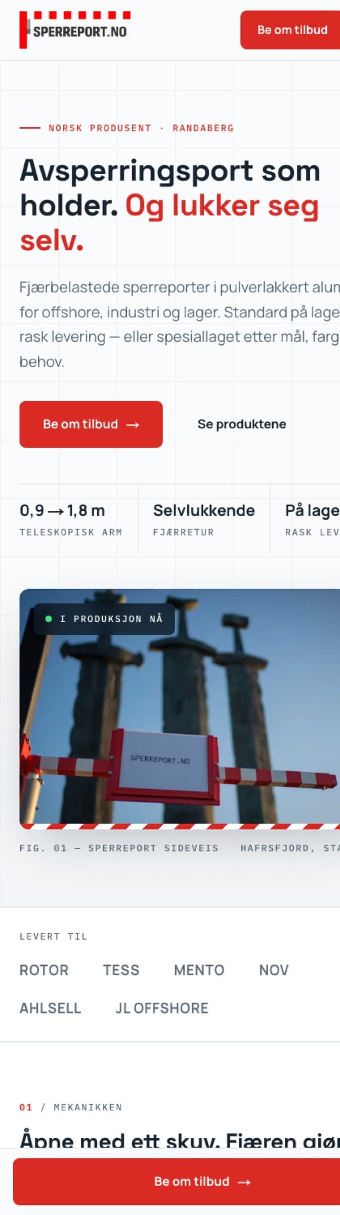 Mobilvisning av sperreport.com